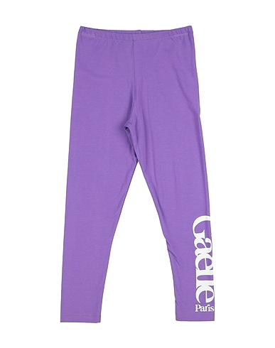 GAëLLE Paris Leggings Purple 95% Cotton, 5% Elastane