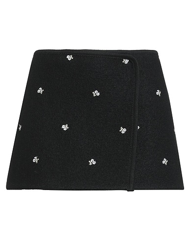 RIER Mini skirt Black 100% Virgin Wool