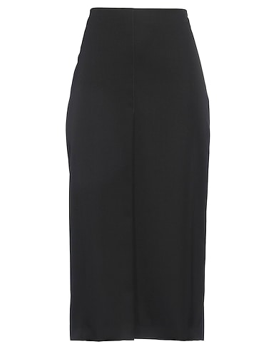 THE ROW Midi skirt Black 100% Wool