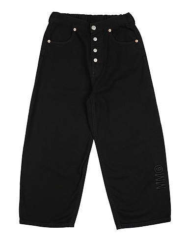 MM6 MAISON MARGIELA Denim trousers Black 100% Cotton