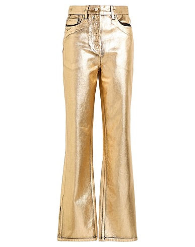 FERRAGAMO Denim pants Gold 100% Cotton