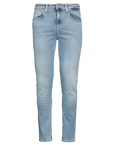 CALVIN KLEIN JEANS Denim pants Blue 94% Cotton, 4% Elastomultiester, 2% Elastane