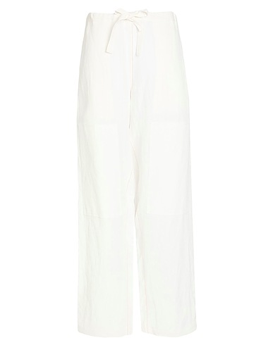FERRAGAMO Casual trouser White 57% Polyamide, 43% Viscose