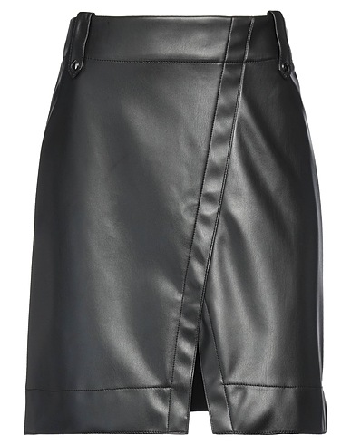 MAX MARA Mini skirt LEISURE Black 100% Polyester, Polyurethane resin