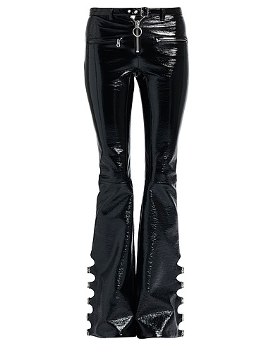 COURRÈGES Casual trouser Black 88% Cotton, 10% Polyurethane, 2% Elastane