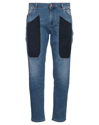 JECKERSON Denim trousers Blue 91% Cotton, 7% Elastomultiester, 2% Elastane, Polyester, Polyurethane