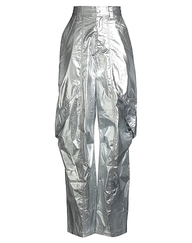 ISABEL MARANT Casual trouser Silver 85% Cotton, 15% Polyurethane