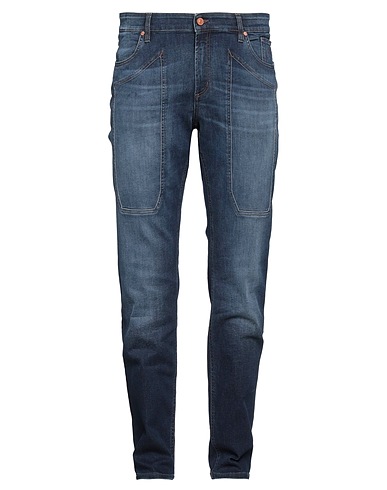 JECKERSON Pantaloni jeans Blu 91% Cotone, 7% Elastomultiestere, 2% Elastan