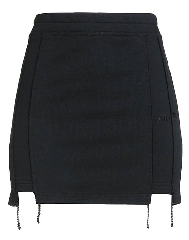 VETEMENTS Mini skirt Black 80% Cotton, 20% Polyester