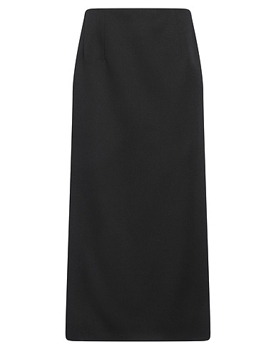 VALENTINO GARAVANI Midi skirt LE NOIR Black 100% Virgin Wool