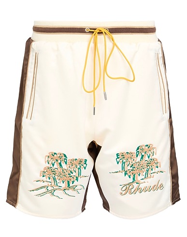 RHUDE Shorts & Bermuda Cream 100% Polyester, Elastane