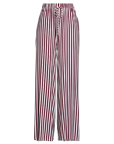 CROCHÈ Casual trouser Burgundy 95% Viscose, 5% Elastane