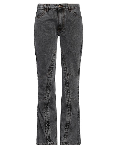 Y/PROJECT Denim pants Charcoal 100% Organic cotton