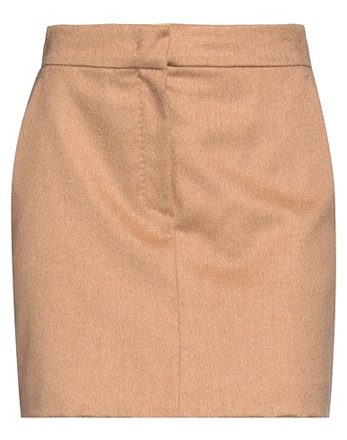 MAX MARA Minigonna Cammello 100% Lana di cammello