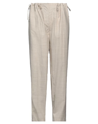 LE 17 SEPTEMBRE Casual trouser Beige 100% Wool