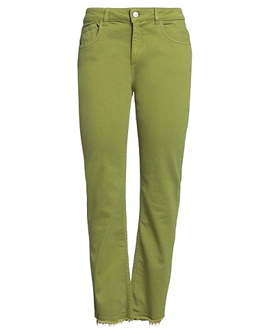 DOROTHEE SCHUMACHER Bootcut Jeans Lime green 98% Cotton, 2% Elastane