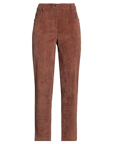 KARTIKA Casual trouser Brown 85% Polyester, 12% Polyamide, 3% Elastane