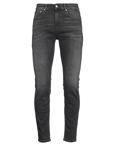CALVIN KLEIN JEANS Denim trousers Black 92% Cotton, 6% Elastomultiester, 2% Elastane