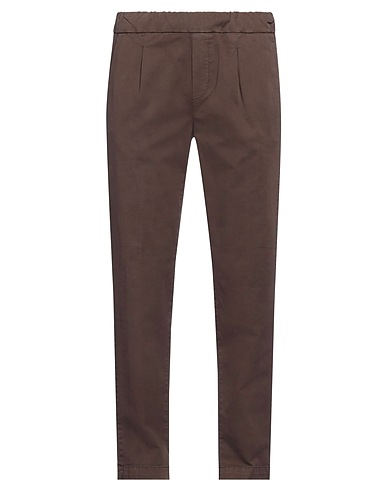 ALPHA STUDIO Casual trouser Dark brown 59% Cotton, 39% Viscose, 2% Elastane