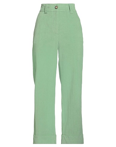 MOMONÍ Casual trouser Green 84% Cotton, 15% Modal, 1% Elastane