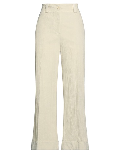 MOMONÍ Pantalones amplios AVORIO 84% Algodón, 15% Modal, 1% Elastán