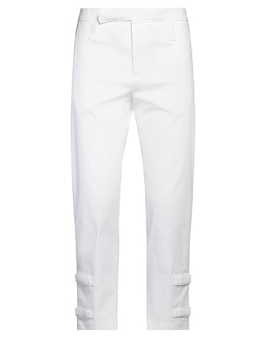 LES HOMMES Casual pants White 97% Cotton, 3% Elastane