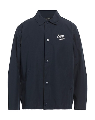 A.P.C. Jacket Navy blue 60% Polyester, 40% Cotton