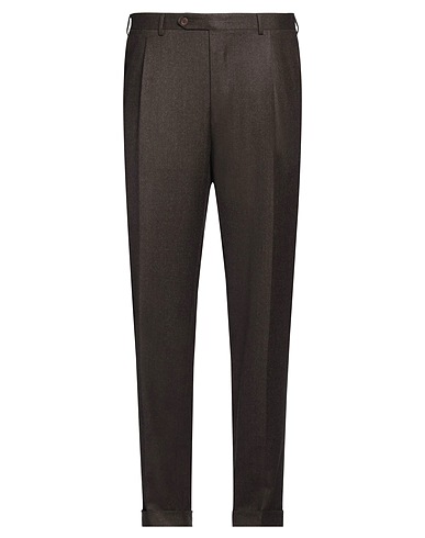 CANALI Casual pants Dark brown 100% Wool