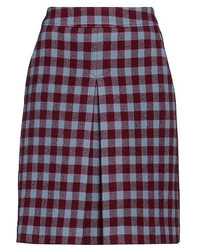 ODEEH Midi skirt Pastel blue 100% Virgin Wool