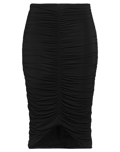 ISABEL MARANT Midi skirt Black 92% Viscose, 8% Elastane