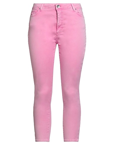 TAKE-TWO Casual trouser Pink 97% Cotton, 3% Elastane