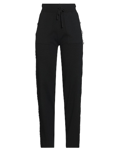 NO SECRETS Casual trouser Black 50% Viscose, 28% Polyester, 22% Polyamide