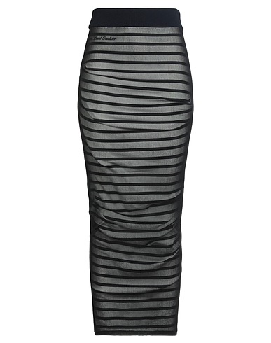 JEAN PAUL GAULTIER Maxi Skirts Black 70% Viscose, 30% Polyester, Polyamide