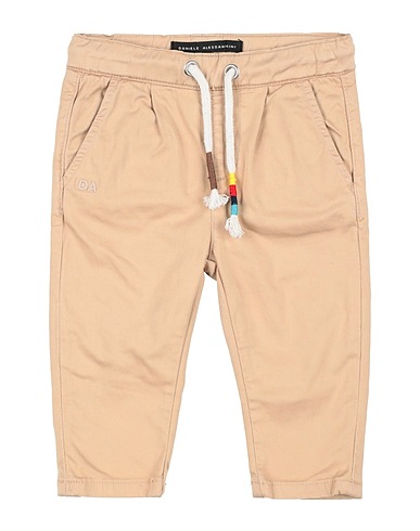 DANIELE ALESSANDRINI Casual trouser Beige 98% Cotton, 2% Elastane
