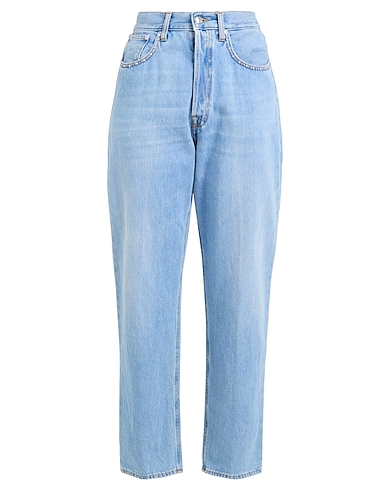 (+) PEOPLE Denim trousers Blue 100% Cotton