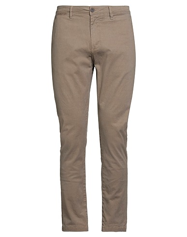 GAUDÌ Casual pants JEANS Khaki 98% Cotton, 2% Elastane