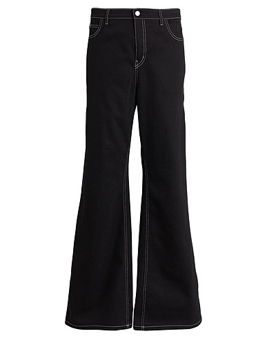 COURRÈGES ジーンズ ブラック コットン 98% / ポリウレタン 2%