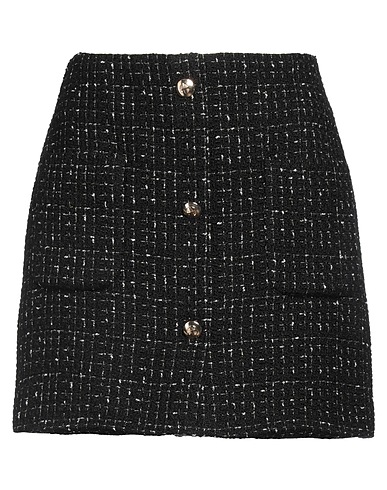 ANINE BING Minifalda Negro 69% Acrílico, 26% Lana, 3% Poliéster, 1% Nailon, 1% Fibra metálica