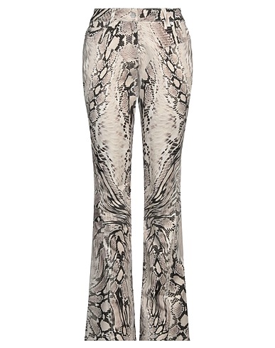 MUGLER Casual trouser Beige 98% Cotton, 2% Elastane