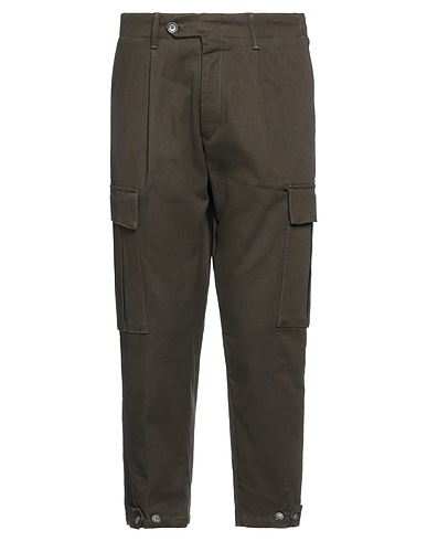 OUT/FIT Casual trouser Military green 98% Cotton, 2% Elastane