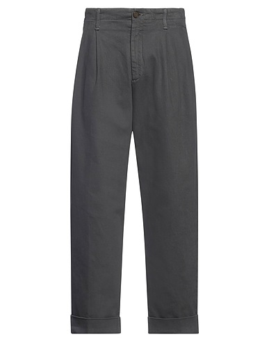 OUT/FIT Casual pants Grey 98% Cotton, 2% Elastane