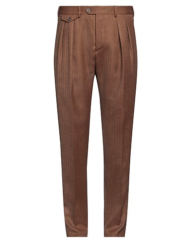 LARDINI Casual trouser Brown 100% Wool