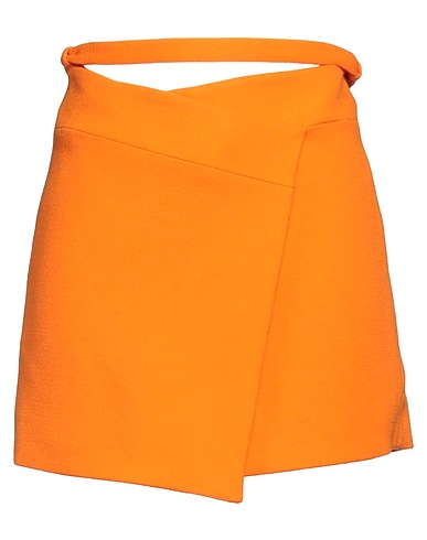 PATOU Mini skirt Orange 100% Virgin Wool