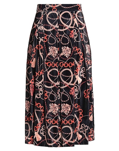 THE ABITO Milano Midi-Rock Schwarz 100% Polyester
