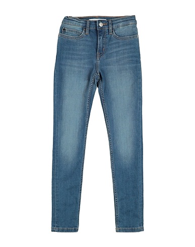 CALVIN KLEIN JEANS Denim trousers Blue 80% Cotton, 14% Nylon, 5% Polyester, 1% Elastane