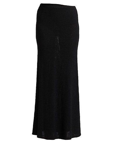 TOTEME Long skirt Black 41% Paper, 35% Viscose, 24% Polyester