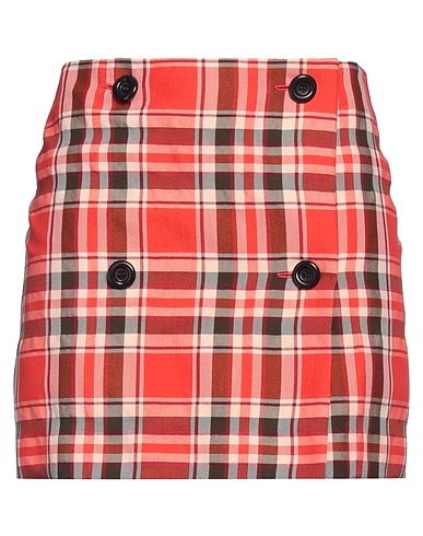 ACNE STUDIOS Mini skirt Tomato red 63% Cotton, 37% Polyester