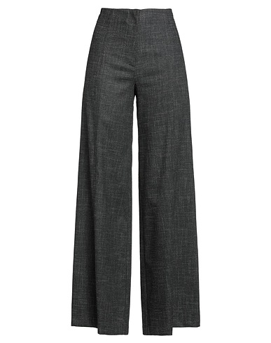 LIVIANA CONTI Casual trouser Black 57% Viscose, 19% Virgin Wool, 13% Cotton, 10% Polyamide, 1% Elastane