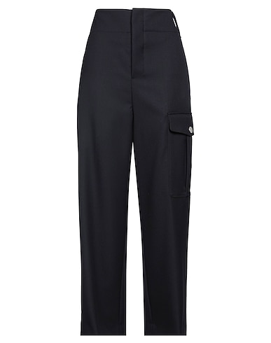 AMI ALEXANDRE MATTIUSSI Casual trouser Midnight blue 100% Virgin Wool