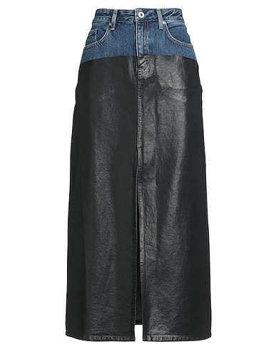 KARL LAGERFELD JEANS Denim skirt Black 100% Cotton
